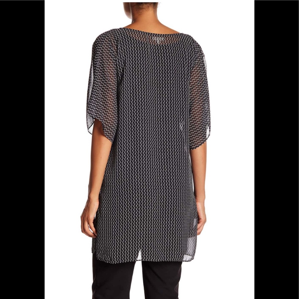 Max Studio printed split neck tunic L - Picture 8 of 8